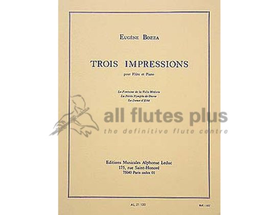 Bozza Trois Impressions-Flute and Piano