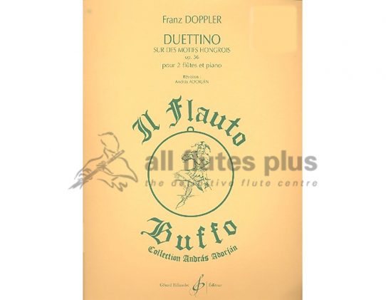 Doppler-Duettino Opus 36-Two Flutes and Piano-Billaudot