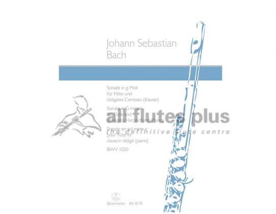 JS Bach Sonata in G minor BWV1020-Flute and Piano-Barenreiter