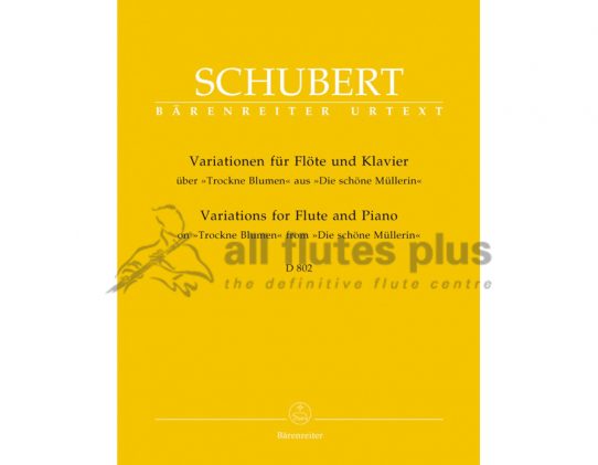 Schubert Variations on Trockne Blumen Op 160 D802-Barenreiter