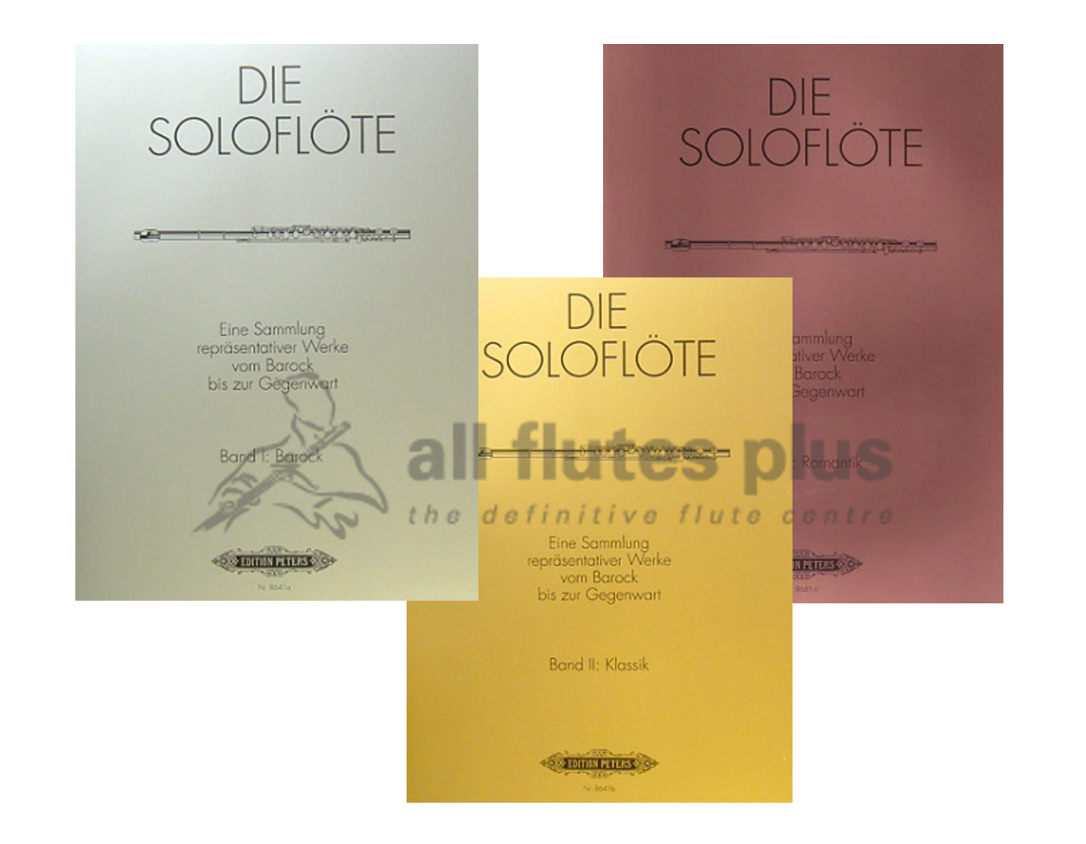 The Solo Flute Peters Edition Band I Ii And Iii Baroque To Romantic