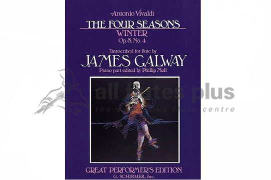 Vivaldi The Four Seasons-Winter for Flute and Piano-Edited by James Galway