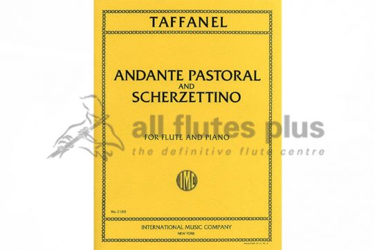 Taffanel Andante Pastoral and Scherzettino-Flute and Piano-IMC