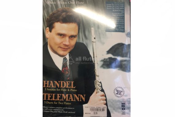 Handel 3 Sonatas and Telemann 3 Duets-Flute and CD