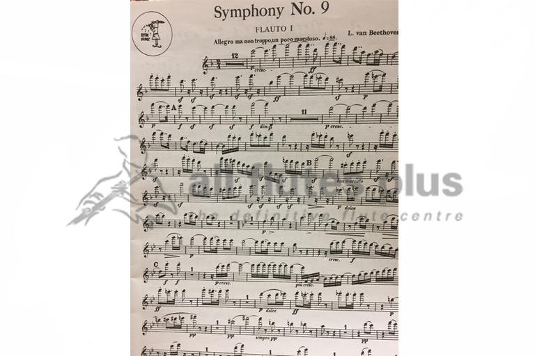 Beethoven Symphony No 9 Complete Orchestral Parts Little Piper