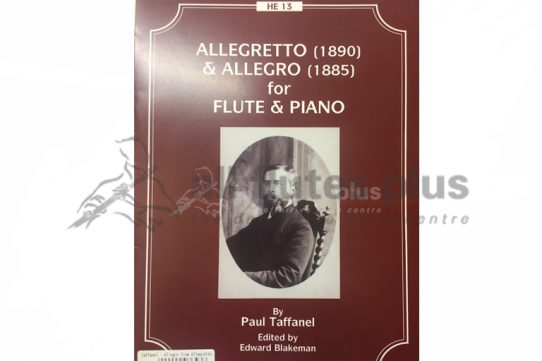 Taffanel Allegretto (1890) and Allegro (1885)-Flute and Piano-Hunt Edition