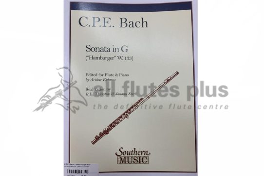 CPE Bach Hamburger Sonata in G Major W133 for Flute & Piano