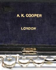 Albert Cooper Handmade Silver Flute No 101-C9035-4