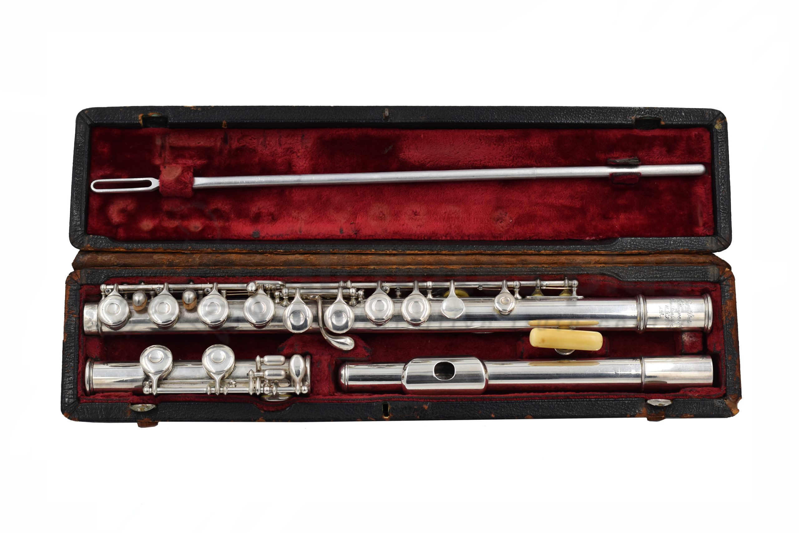 J.C. Haynes & Co Handmade Silver Flute-c9032