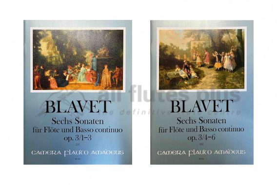 Blavet 6 Sonatas Opus 3 for Flute & Basso Continuo