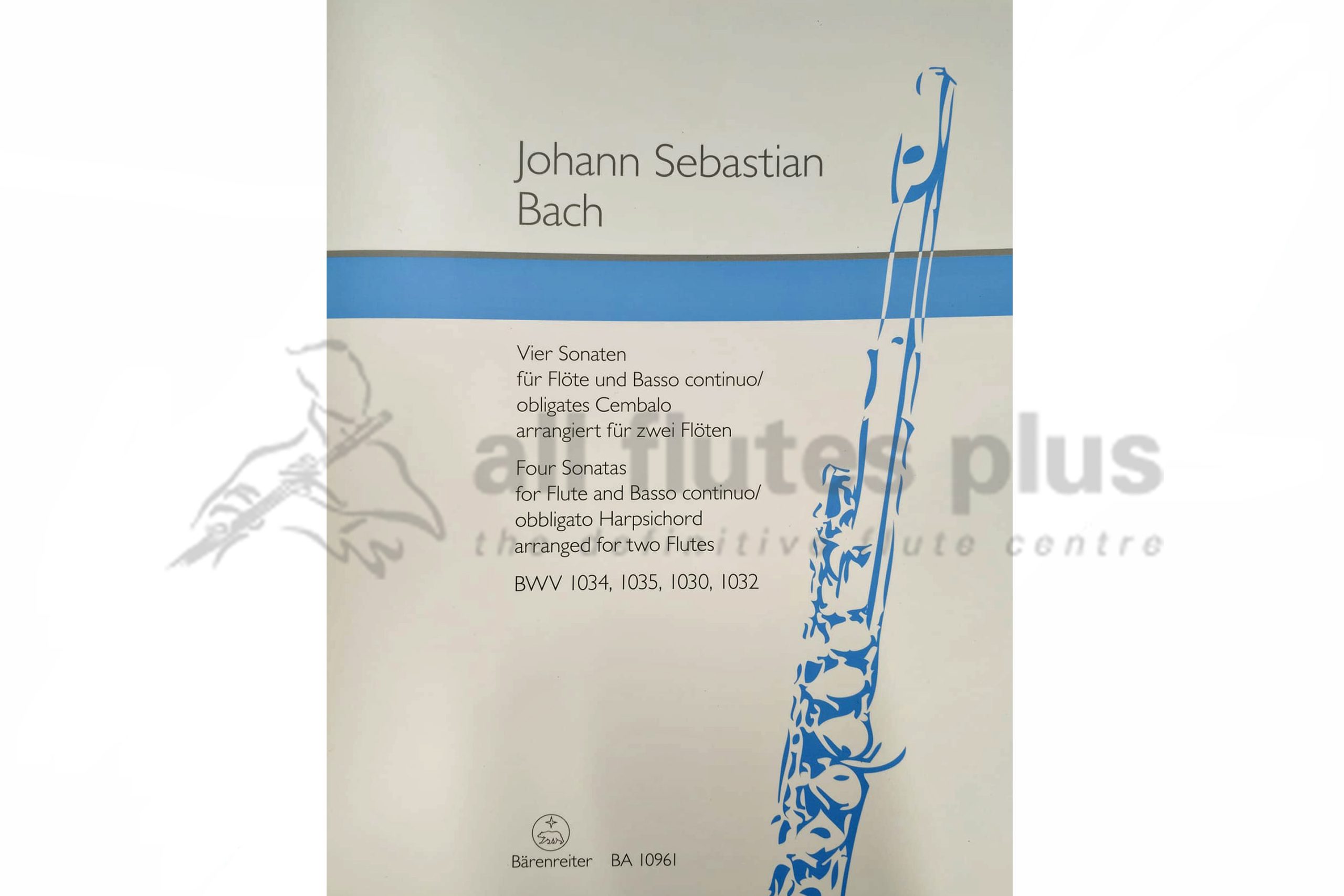 JS Bach Four Sonatas arranged for Two Flutes