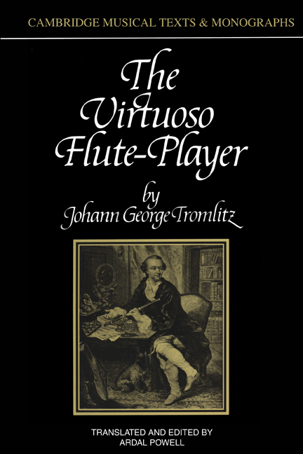 Johann George Tromlitz-The Virtuoso Flute Player Book